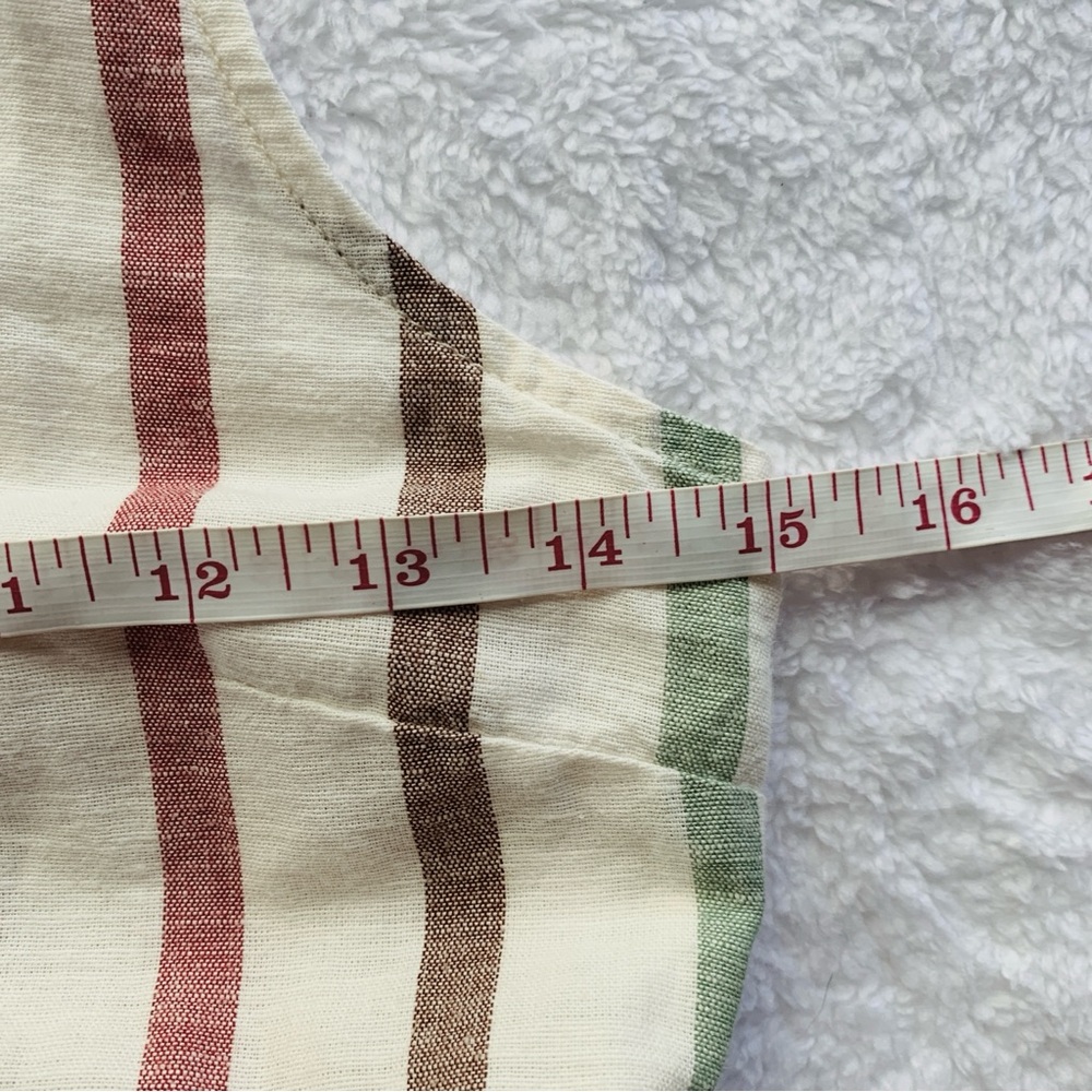 American Eagle Striped Cream Halter Babydoll Tiered Smocked Dress | NWT | Medium - Picture 8 of 10